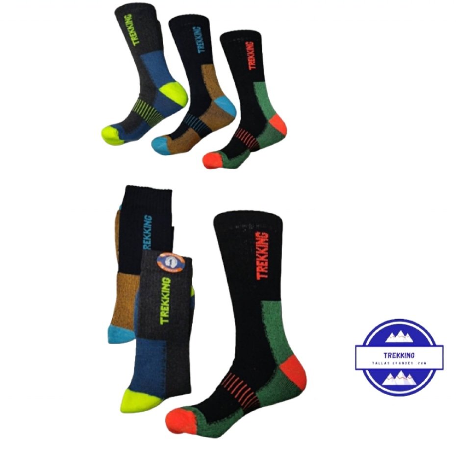 Calcetines 3 pares de calcetines de senderismo acolchados para hombre para  deportes al aire libre informales de algodón para senderismo senderismo y  caminar Romacci Calcetines