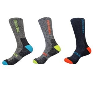 Calcetines Trekking Coolmax en Colores Vivos para Hombre - Pack de 3 Pares