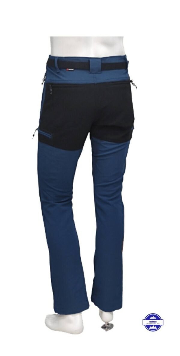 Pantalón senderismo invierno 6 bolsillos azul para hombre