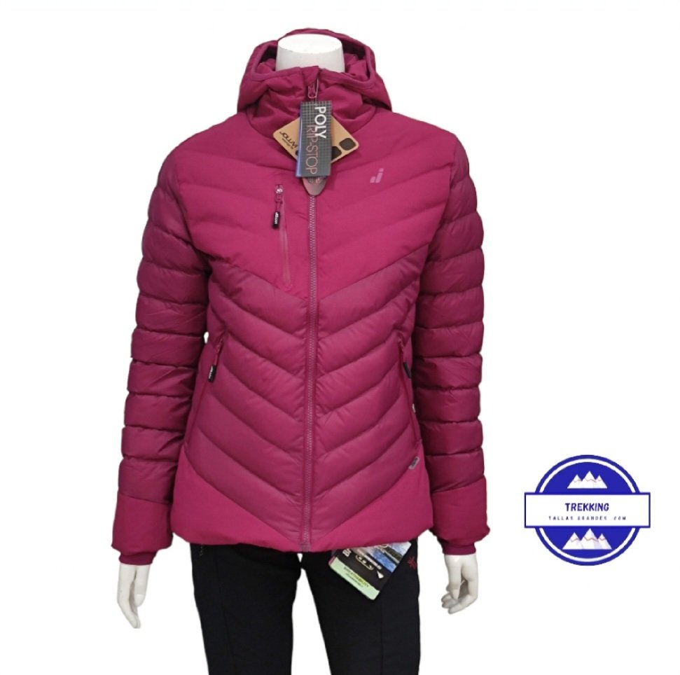 Doudoune Anorak Femme Joluvi – Capuche – Couleur Violet – Vêtement Sport Loisirs – Matières Techniques Confortables