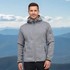 Sudadera polar Joluvi hombre tallas grandes M-3XL gris claro