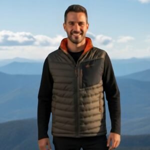 Chaleco Reversible eXtreme en Verde y Naranja para Hombre