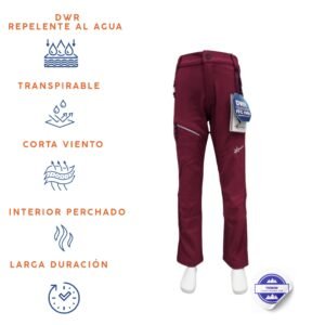 Pantalón de Trekking Infantil Reiki Invierno Ciruela