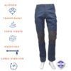 Pantalón de Trekking de Algodón Tallas Grandes para Hombre