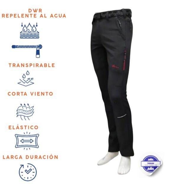 Pantalón trekking invierno softshell  para hombre. Modelo TURNER