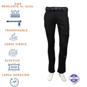 Pantalón trekking invierno softshell  para hombre. Modelo TURNER