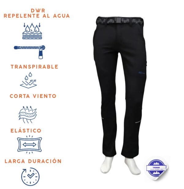 Pantalón trekking invierno softshell  para hombre. Modelo TURNER