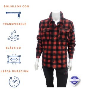 Camisa Polar de Cuadros eXtreme para Hombre