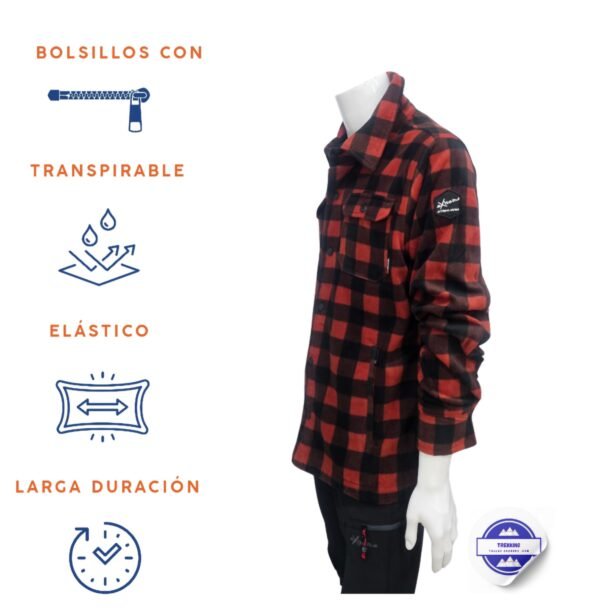 Camisa Polar de Cuadros eXtreme para Hombre