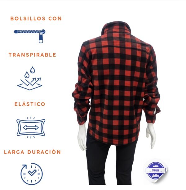 Camisa Polar de Cuadros eXtreme para Hombre