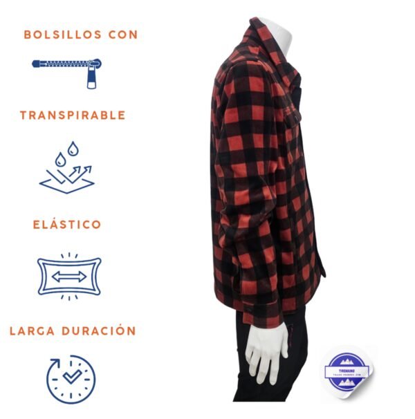 Camisa Polar de Cuadros eXtreme para Hombre