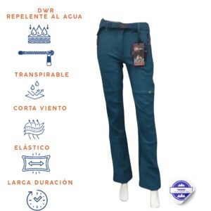 Pantalón trekking Alda azul invierno mujer