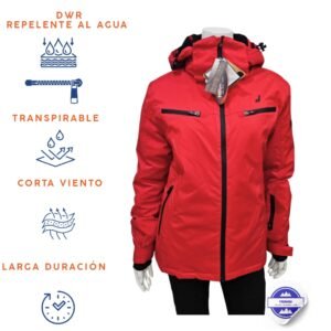 Anorak nieve Joluvi Torry W rojo para mujer