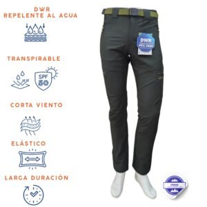 Pantalón trekking entretiempo modelo Gamer verde oliva