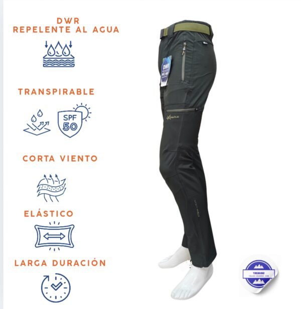 Pantalón trekking entretiempo eXtreme verde oliva modelo Gamer