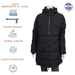 Anorak acolchado Joluvi Zeta W . Negro (tallaje amplio)
