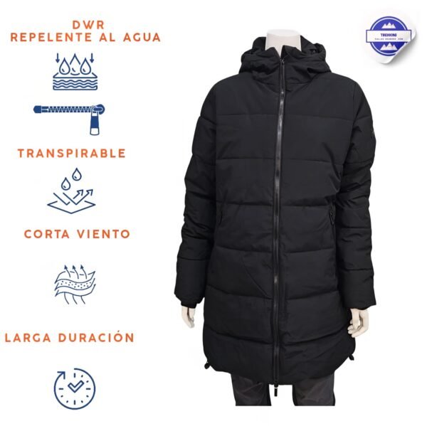 Anorak acolchado Joluvi Zeta W . Negro (tallaje amplio)