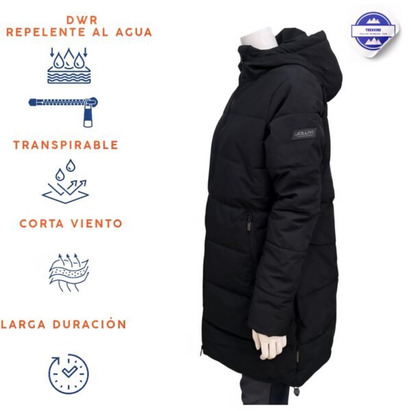 Anorak acolchado Joluvi Zeta W . Negro (tallaje amplio)