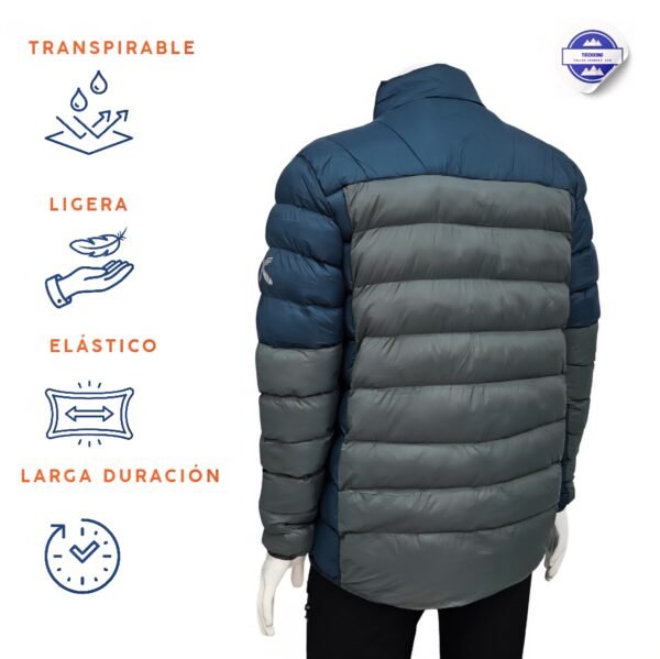 Cazadora acolchada Genius tallas grandes M-3XL verde/azul/negro