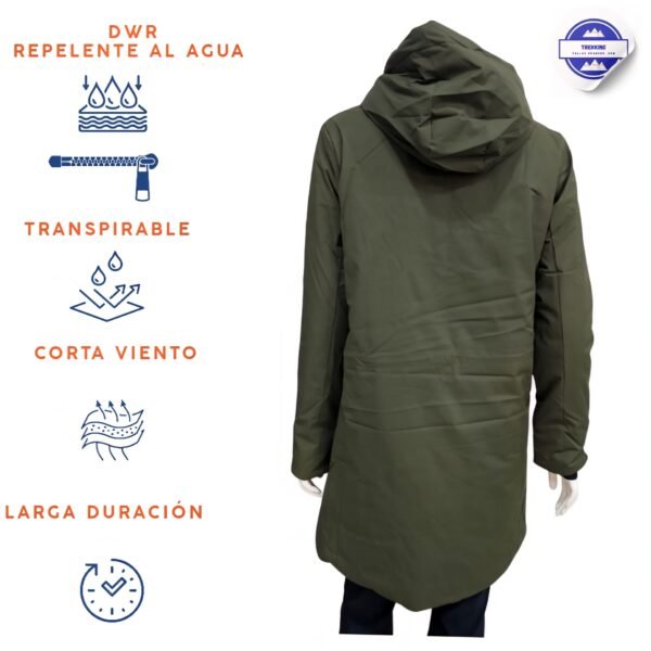 Abrigo anorak Joluvi Stormy W.Verde (tallaje entallado)