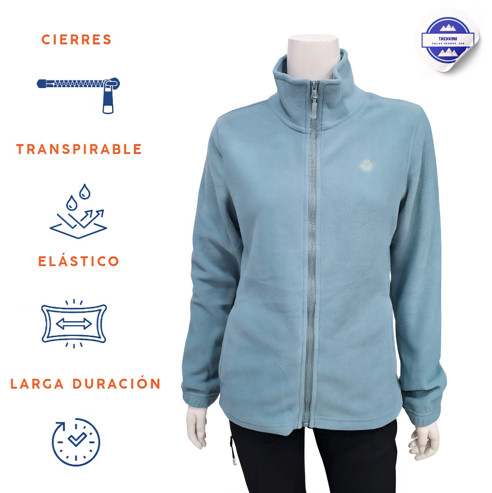 Polar mujer ligero verde agua marina