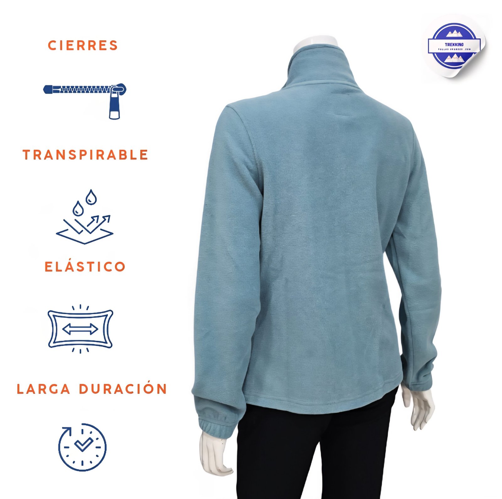 Polar mujer ligero verde agua marina