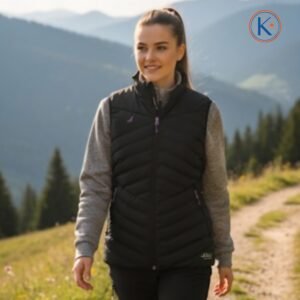 Chaleco acolchado calefactable mujer Joluvi negro