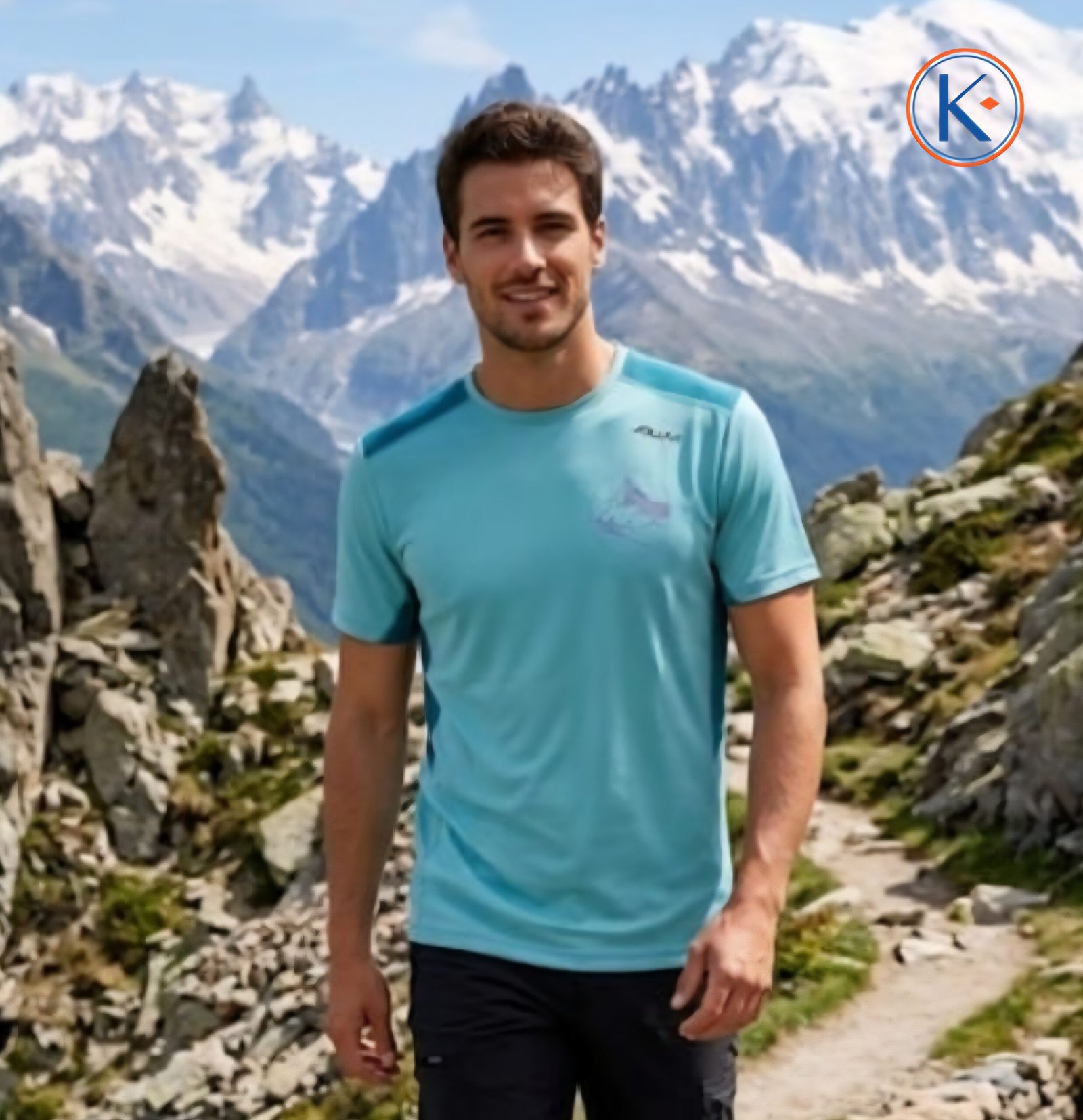 Camiseta Técnica Hombre Joluvi Inter Azul Aguamarina