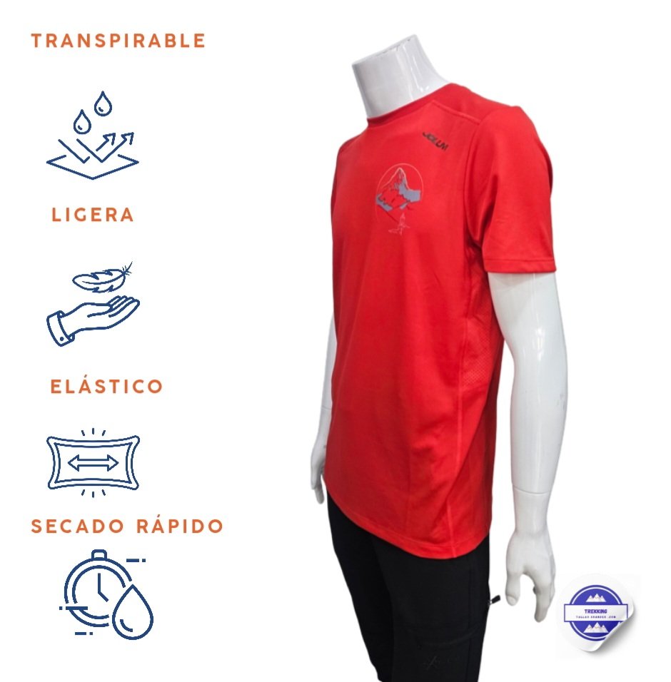 Camiseta Técnica Hombre Joluvi Inter Roja Pico Gilbo