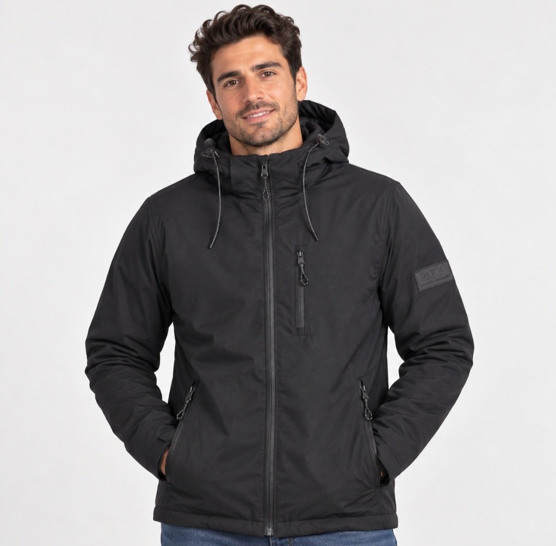 Chaquetón Losan con capucha desmontable para hombre