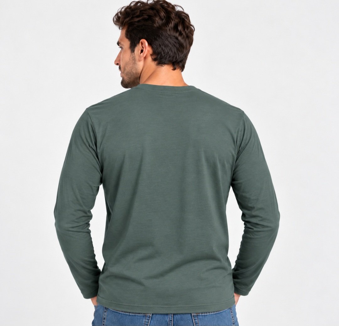 Camiseta de manga larga Losan MKT granate y verde