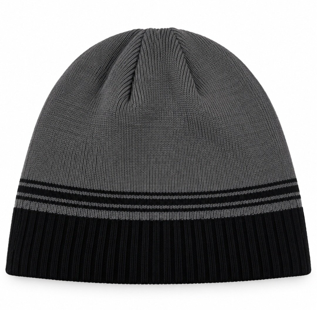 Gorro de montaña +8000 gris y negro – Talla única