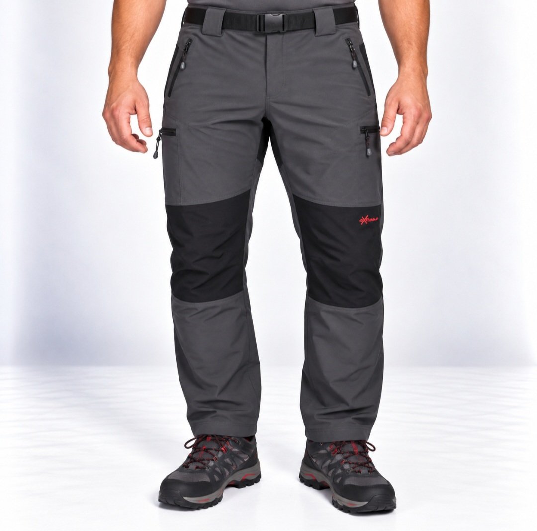 pantalón trekking madeira tallas grandes hombre gris y negro
