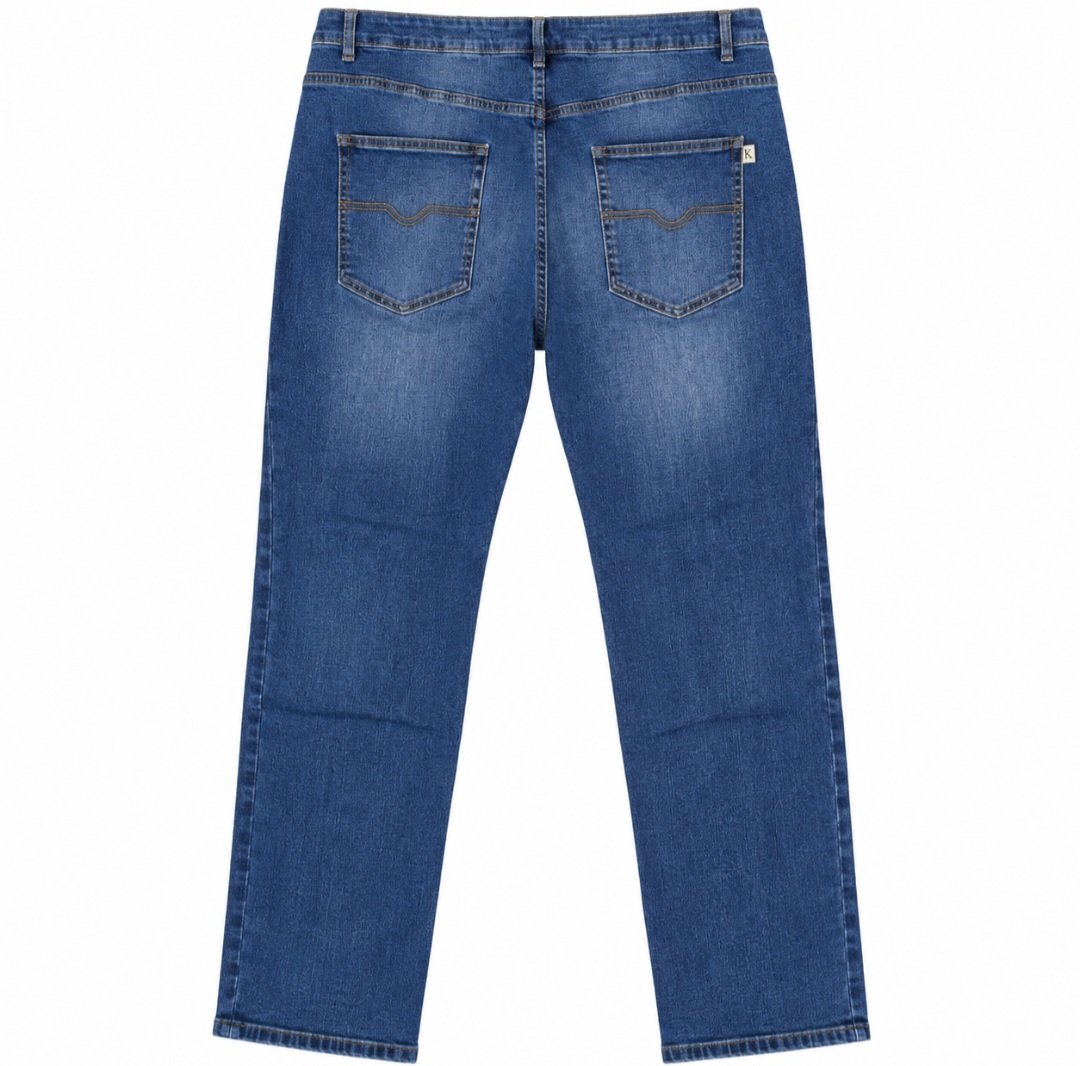 Pantalón Vaquero Koyote Tallas Grandes Hombre Azul Denim Medio
