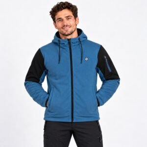 Sudadera con capucha y cremallera KLROO para hombre