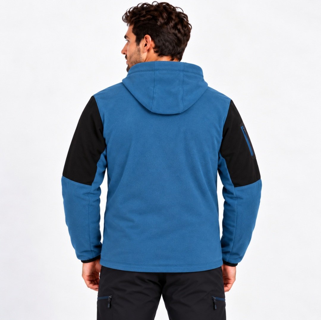 Sudadera con capucha y cremallera KLROO para hombre