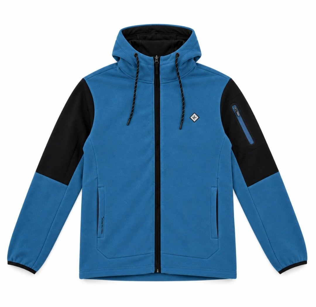 Sudadera con capucha y cremallera KLROO para hombre