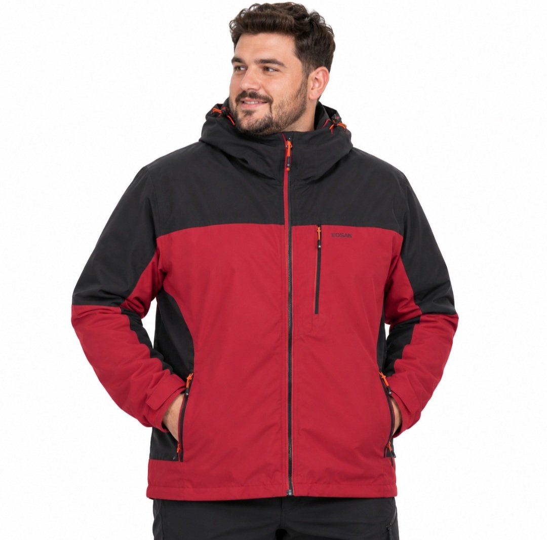 Chaqueta impermeable 3 en 1 WENTWOOD para hombre en tallas grandes
