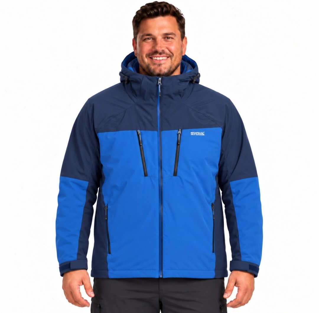 Chaqueta impermeable HIGHTON para hombre en tallas grandes